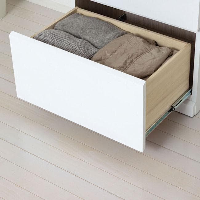 鏡面仕上げ スリム４杯引き出しチェスト 収納 完成品 タンス（221）