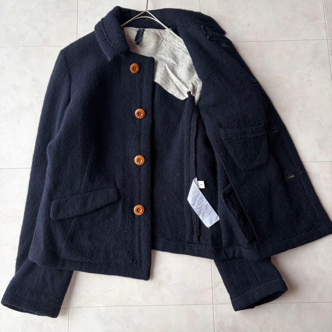 45Rフォーティファイブアール umi908 縮絨ウール ショートコート