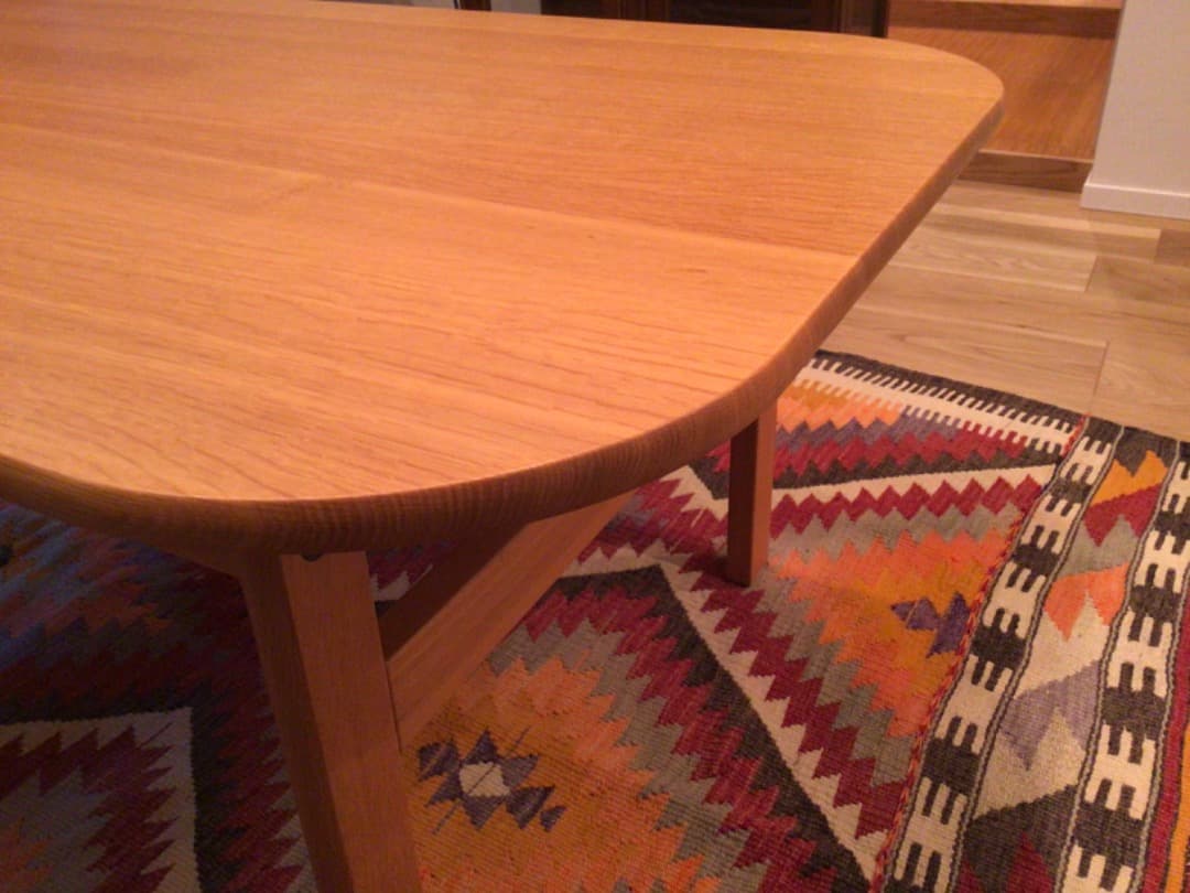 デンマークフレデリシア社　オークセンターテーブル　超美品
