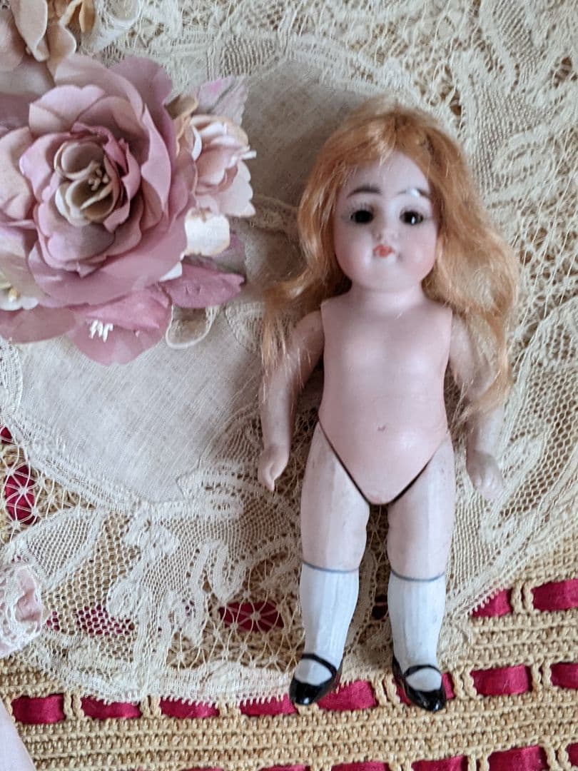 【m】アンティークビスクドール　ミニョネット　ケストナー　オールビスクドール