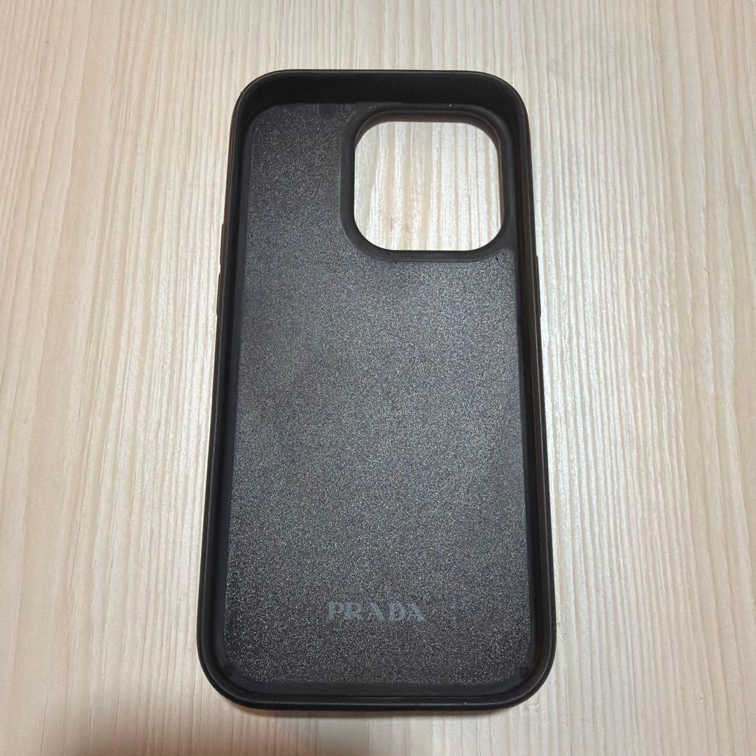 PRADA ブラックレザー iPhone14proケース