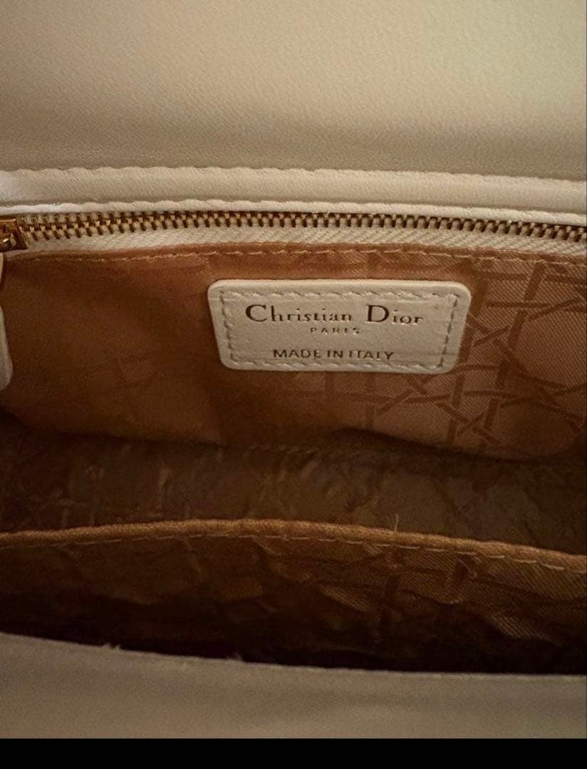 LADY DIOR MY ABCDIOR スモールバッグ カナージュ ラムスキン