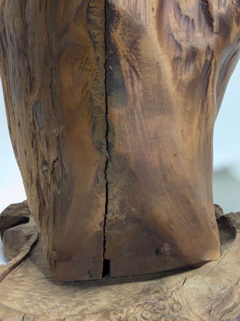 一点もの　天然木　銘木　テーブル　瘤杢　花台　アンティークインテリア 木製