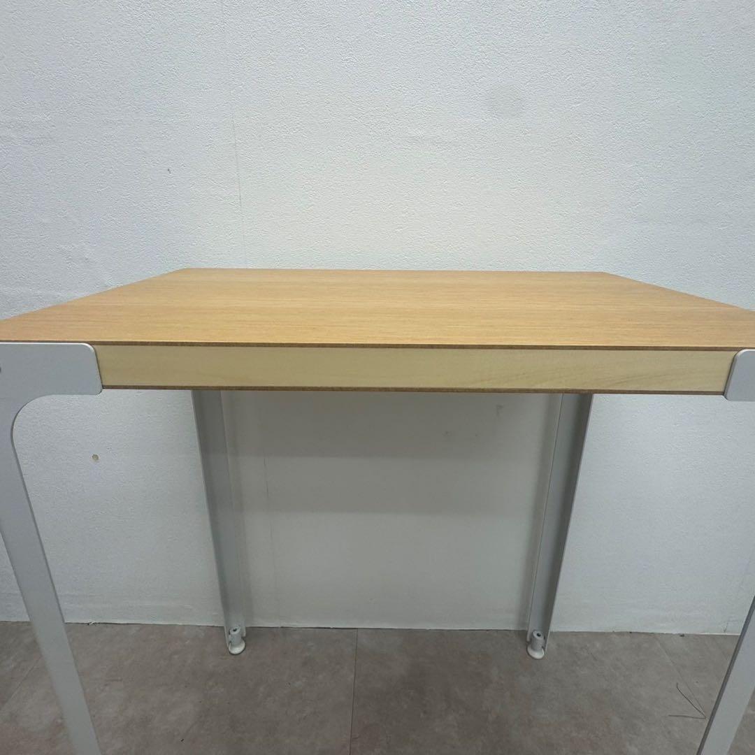 無印良品 MUJI スチール脚木製デスク オーク突板 中古品 nk01