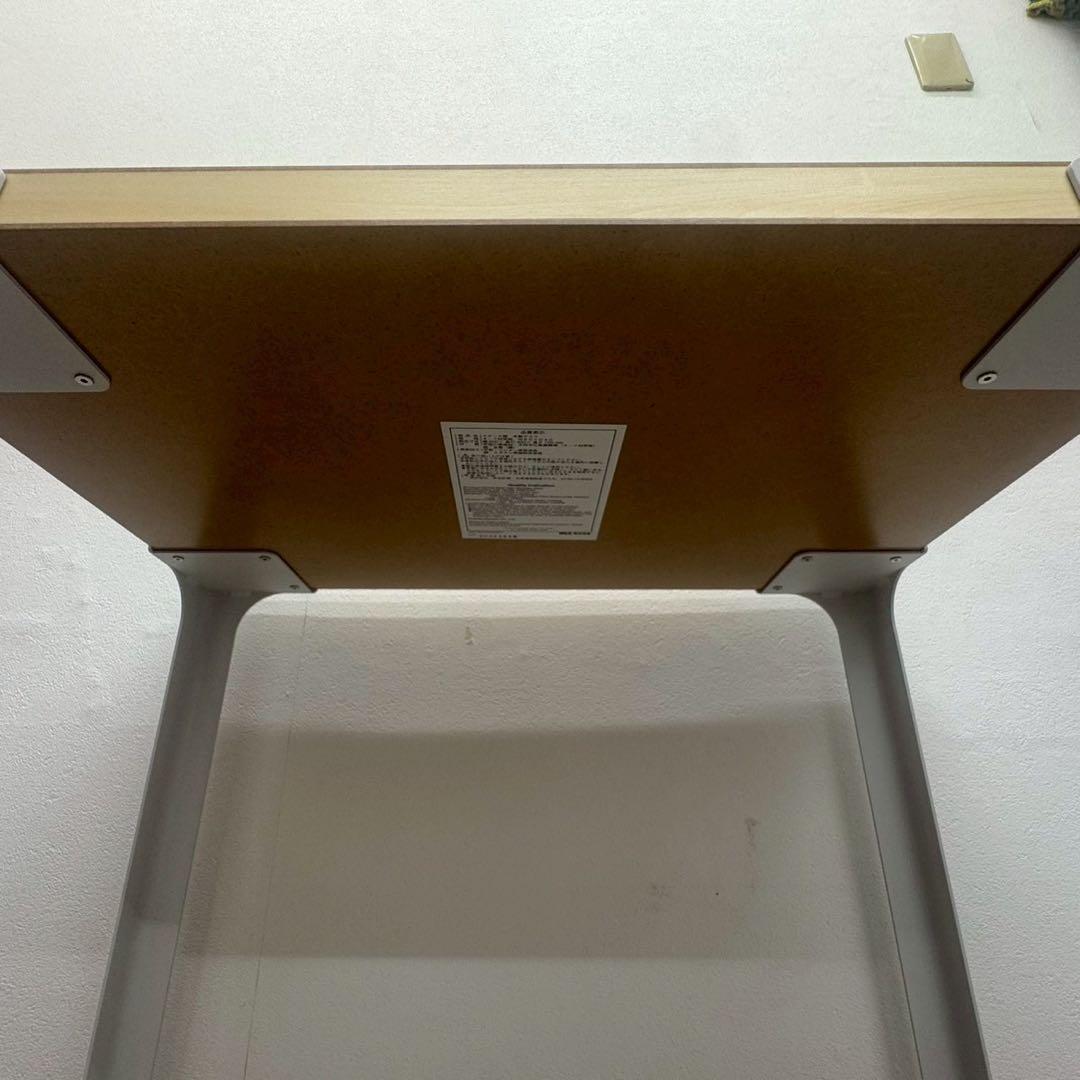 無印良品 MUJI スチール脚木製デスク オーク突板 中古品 nk01