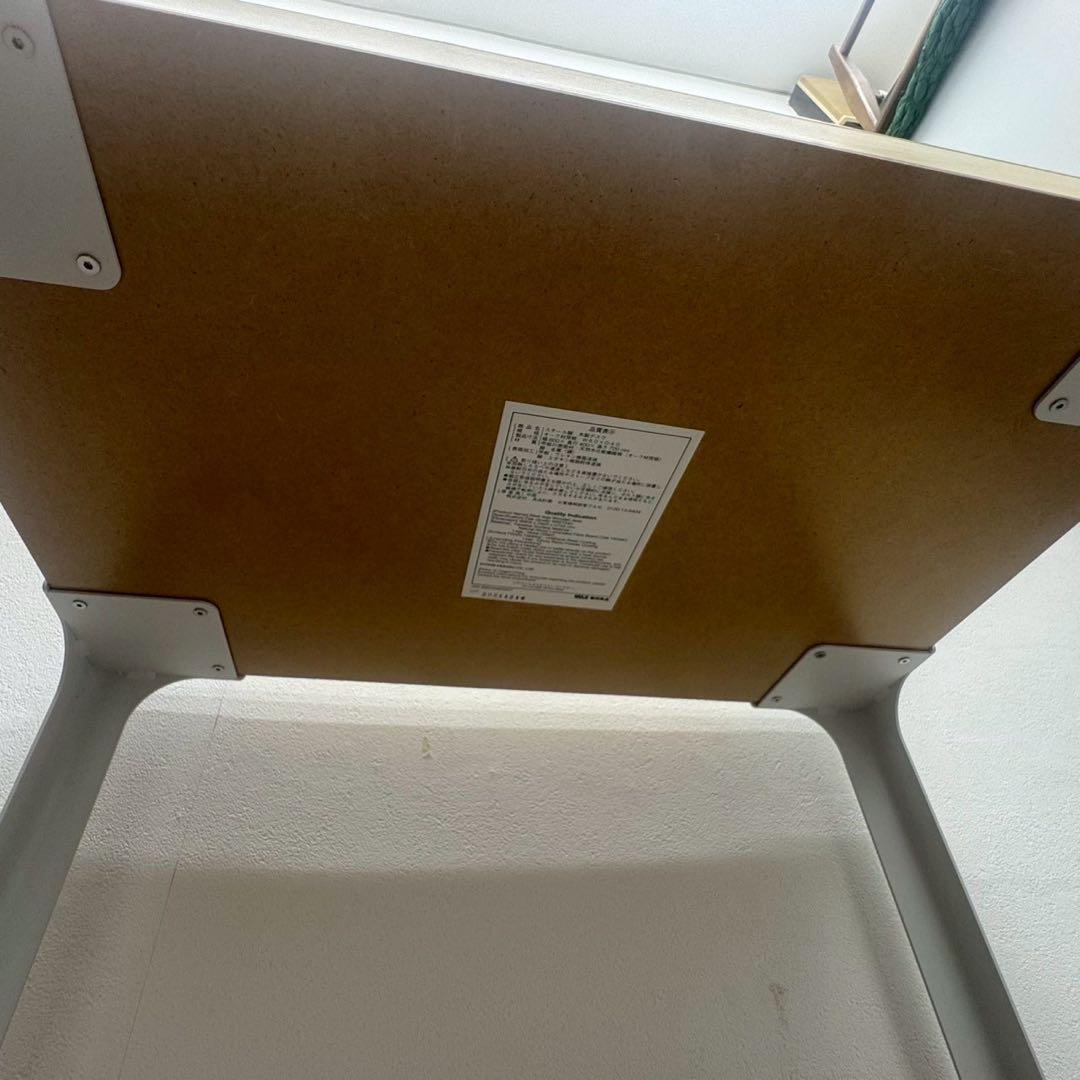 無印良品 MUJI スチール脚木製デスク オーク突板 中古品 nk01