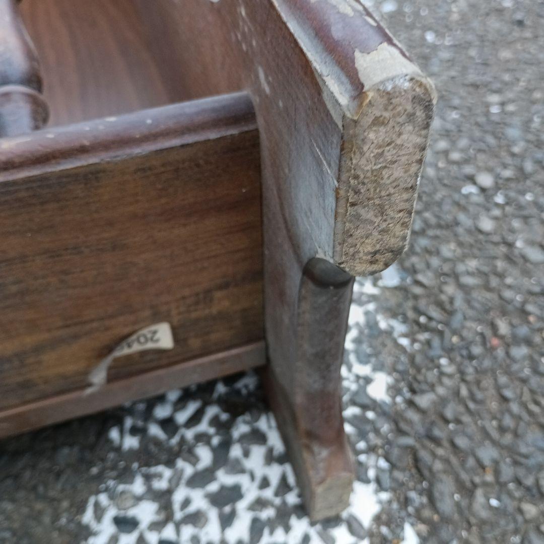 3080）Karimokuカリモク家具　電話台 花台　飾り台　昭和レトロ