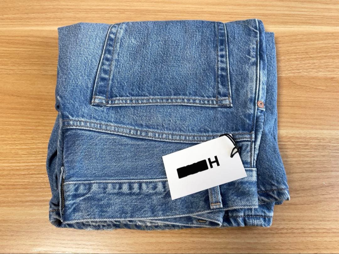 未使用タグ付 H BEAUTY&YOUTH ワイド フレア デニムパンツ L