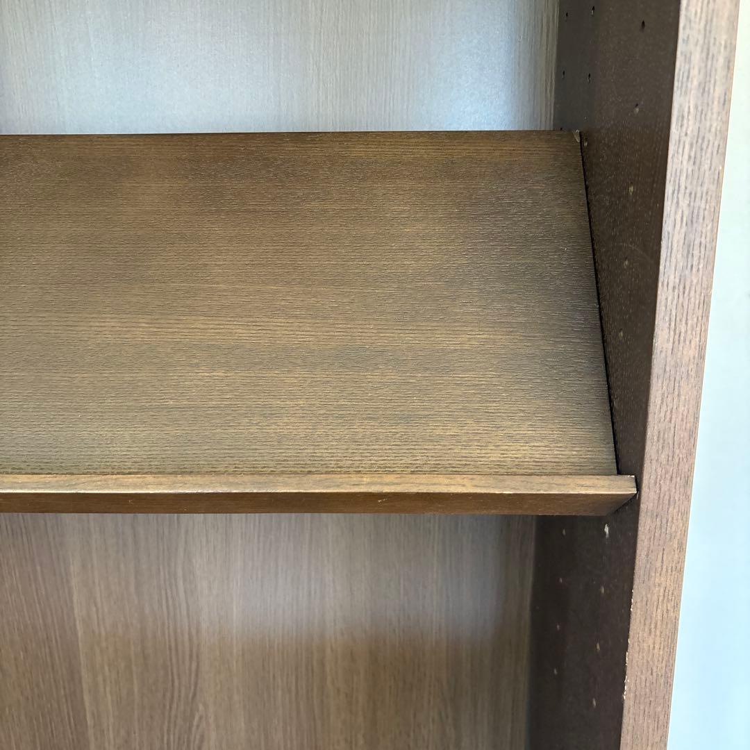 本日まで　無印良品 木製シェルフ 本棚　可動式棚　ダークブラウン