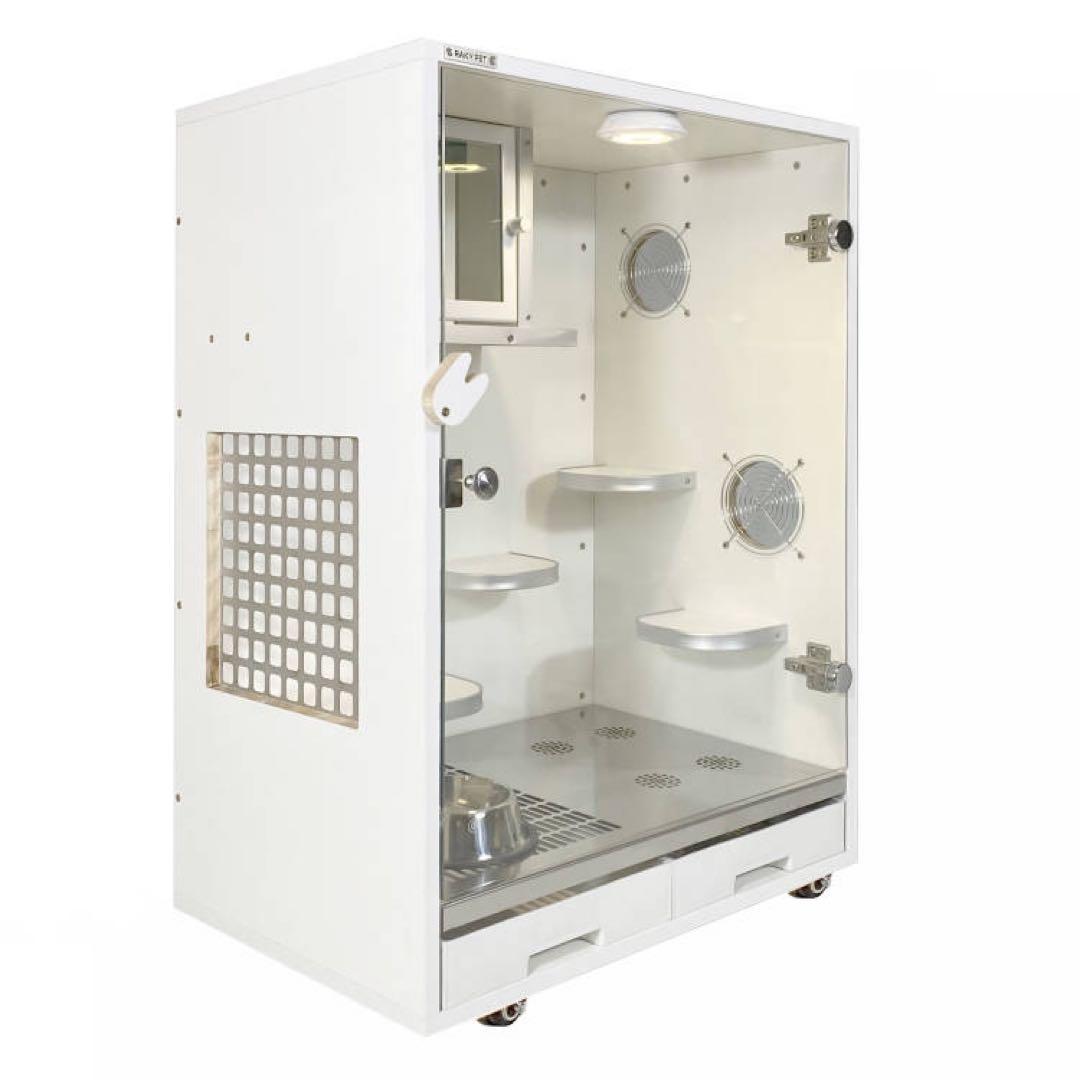 小動物用ケージ　チンチラゲージ　ケージ　80cm [組み立て完成品]+回し車