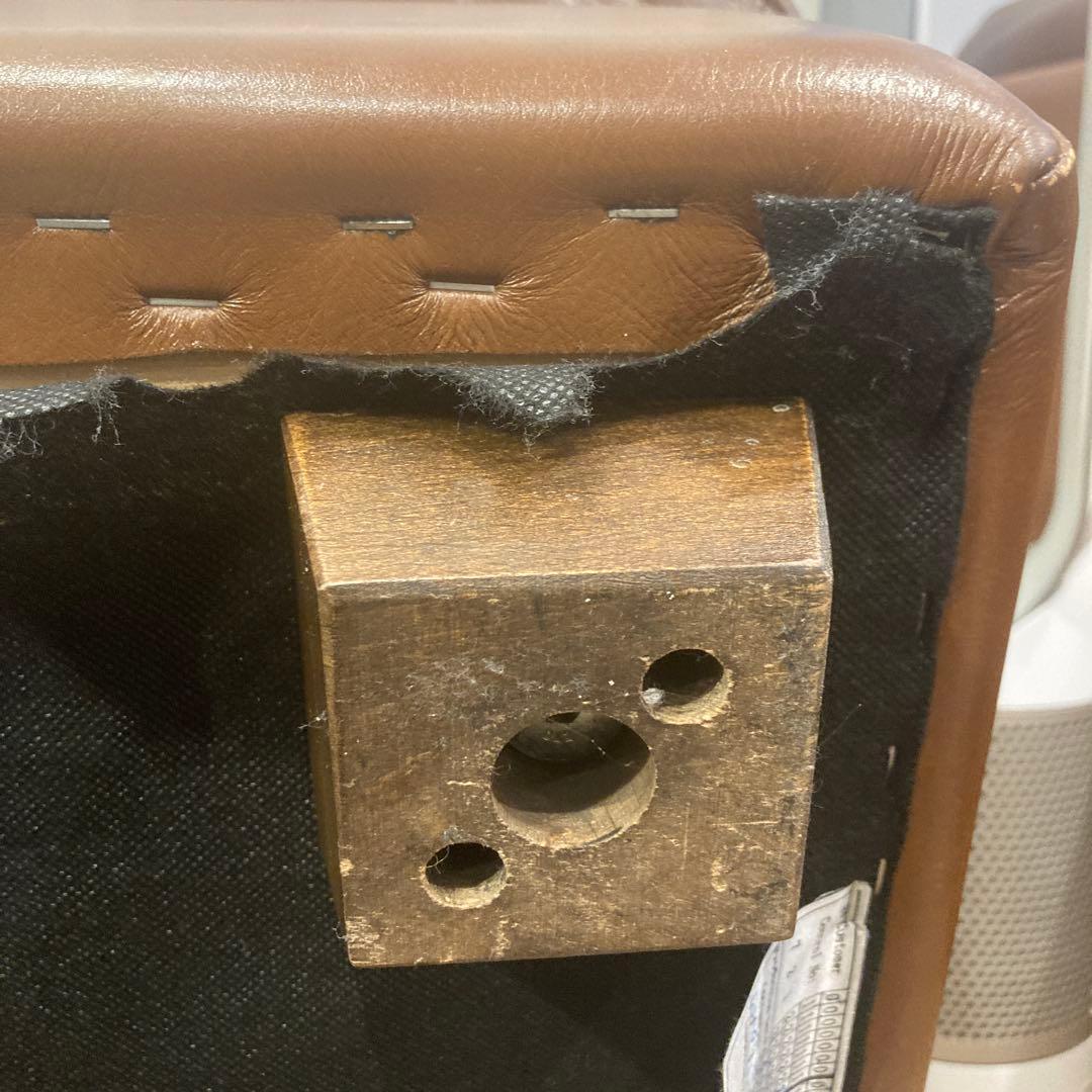 unico ウニコ　テラ　TERRA ブラウンレザーオットマン