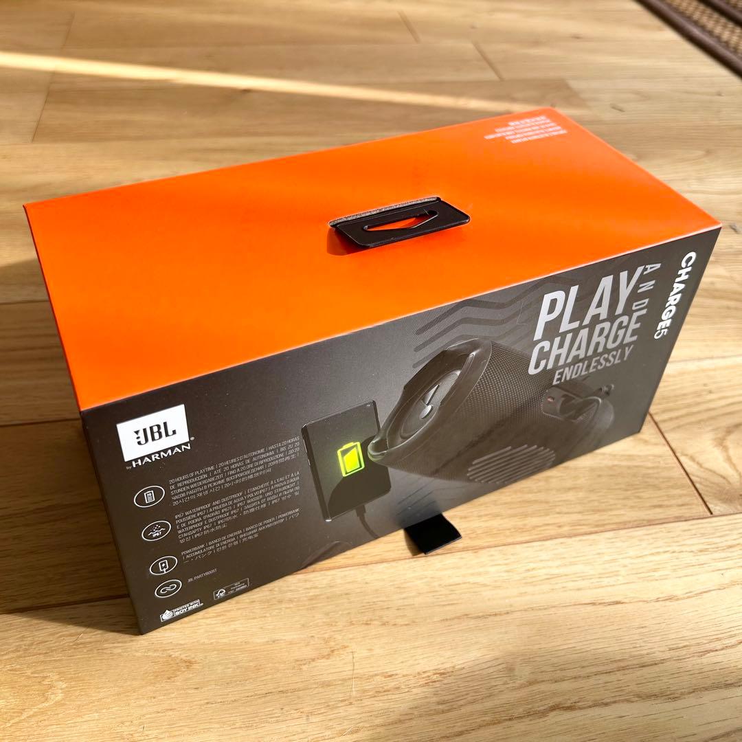 JBL charge5 ワイヤレススピーカー　ブルートゥース　スピーカー 黒