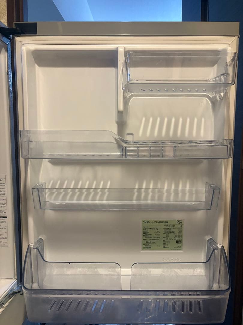 【とり信】【たのメル便・送料込】AQR-27M(S)冷蔵庫 272L