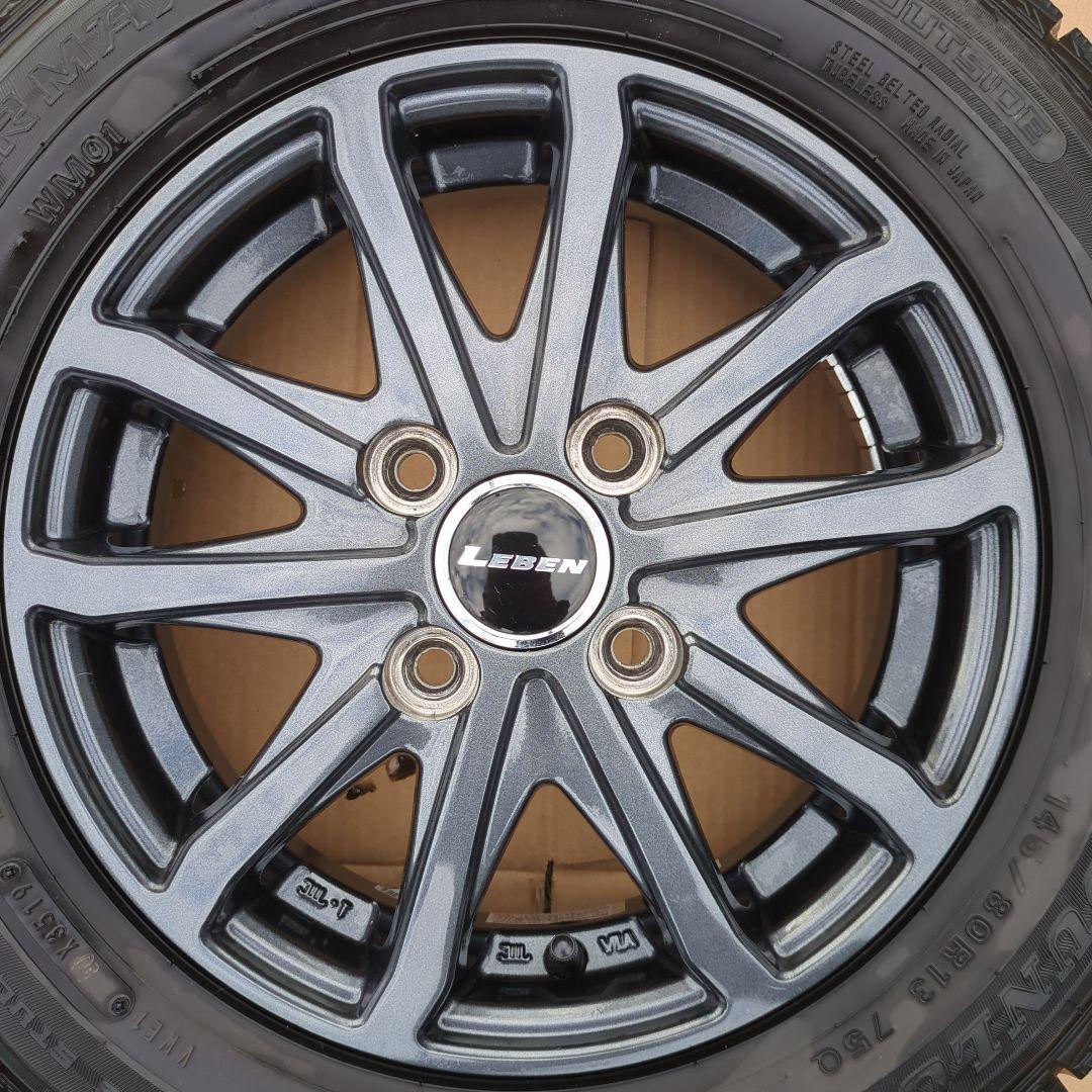 タント145/80R13 LEBEN 13インチ ホイールセット MAXXIS