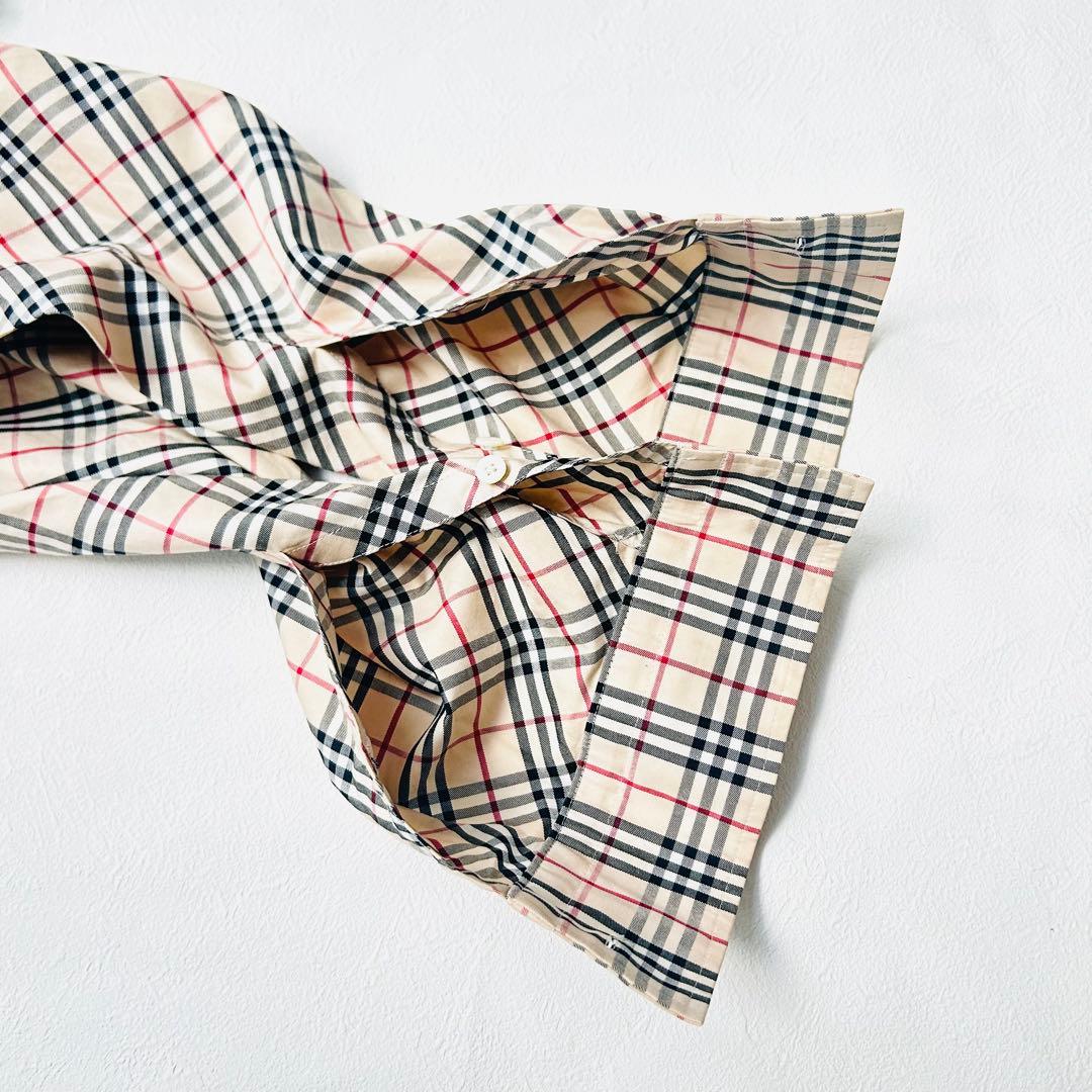 ✳︎バーバリー✳︎ ノバチェック シャツ ロゴ刺繍 40