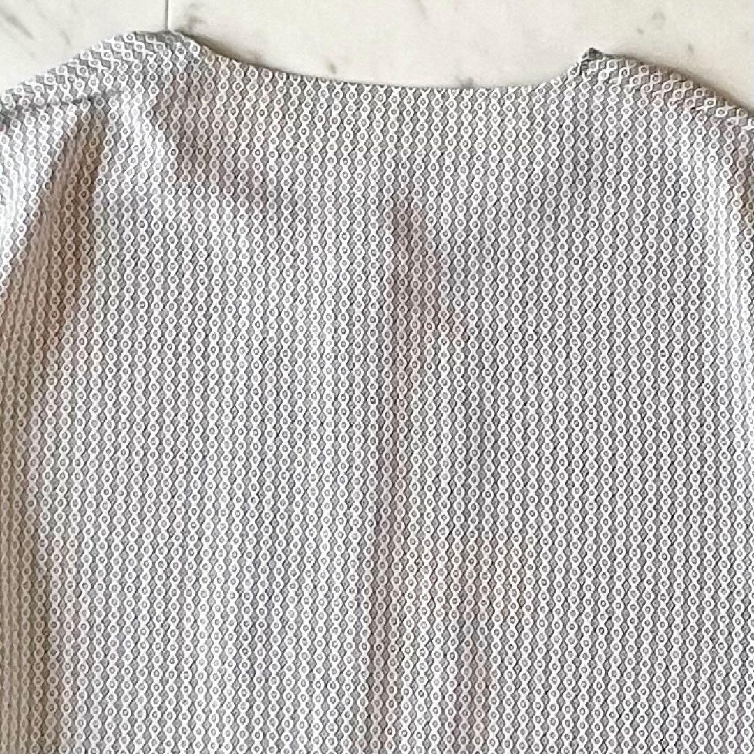 タグ付未使用♪23区 ヴィンテージプリントピンタックブラウス 44 大きいサイズ