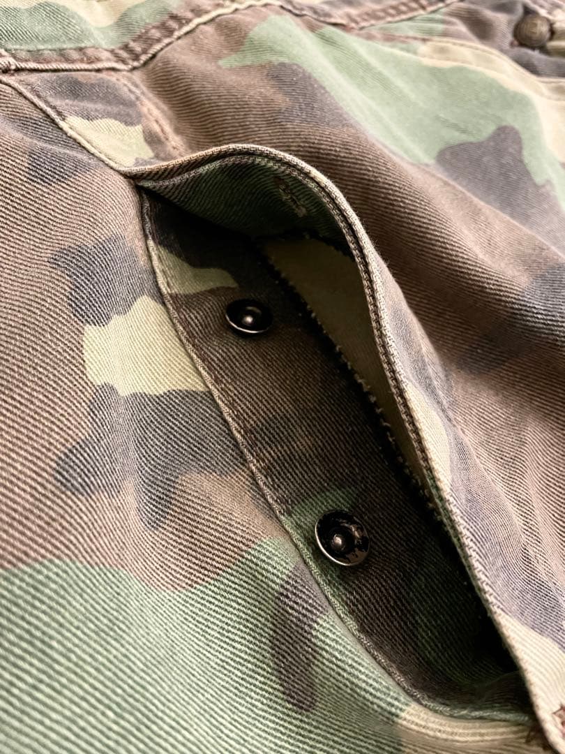 80s LIBERTY ヴィンテージ カモフラ オーバーオール W40程 迷彩