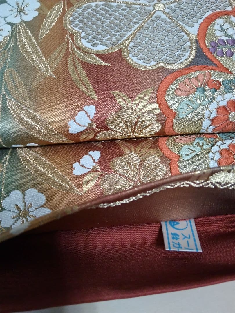 専用 最終値下げ F-274 訪問着 金彩 暈し 袷 鶴 松 梅 緞子 美品