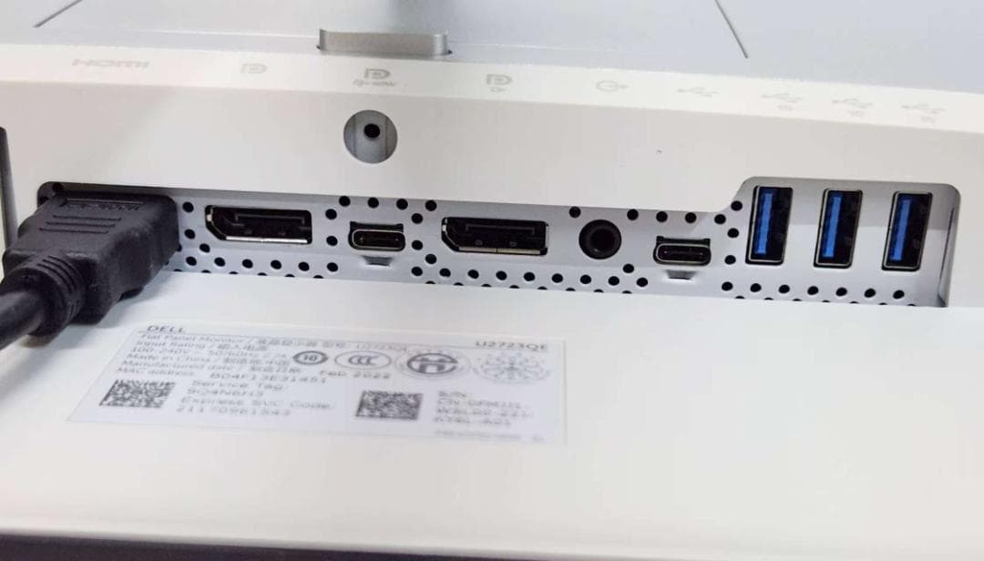 Dell U2723QE液晶モニター+ i7-9700k16g ssd1t+2t