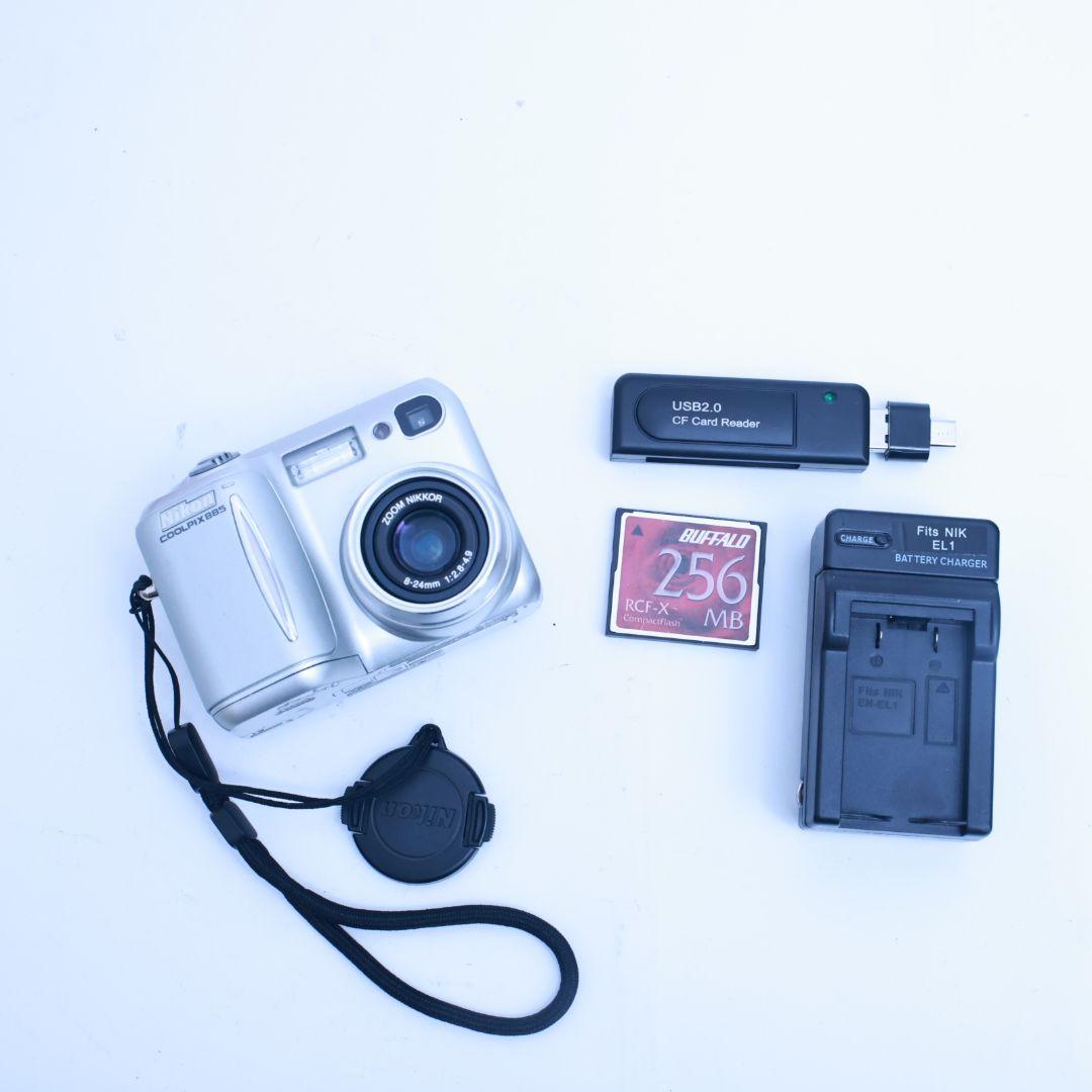 スマホ転送可 Nikon COOLPIX885 CFカード他付き