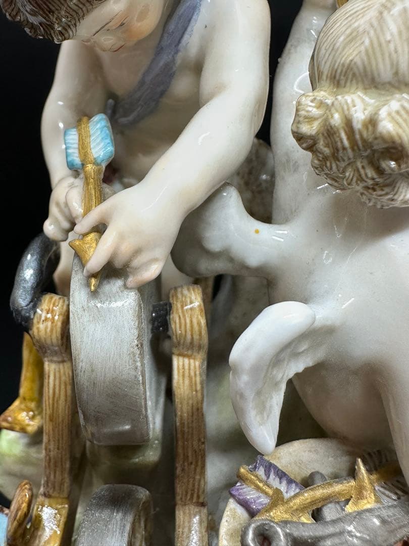 マイセン　「木の下の天使」　高さ20cm トヒチ　東ゆ7-0217⭐︎2