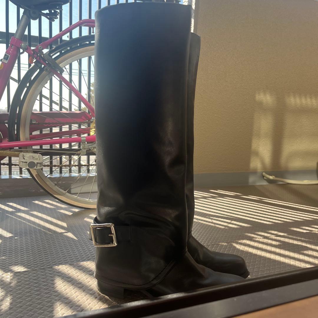 FRAY I.D ゲートルロングブーツ 黒 38サイズ