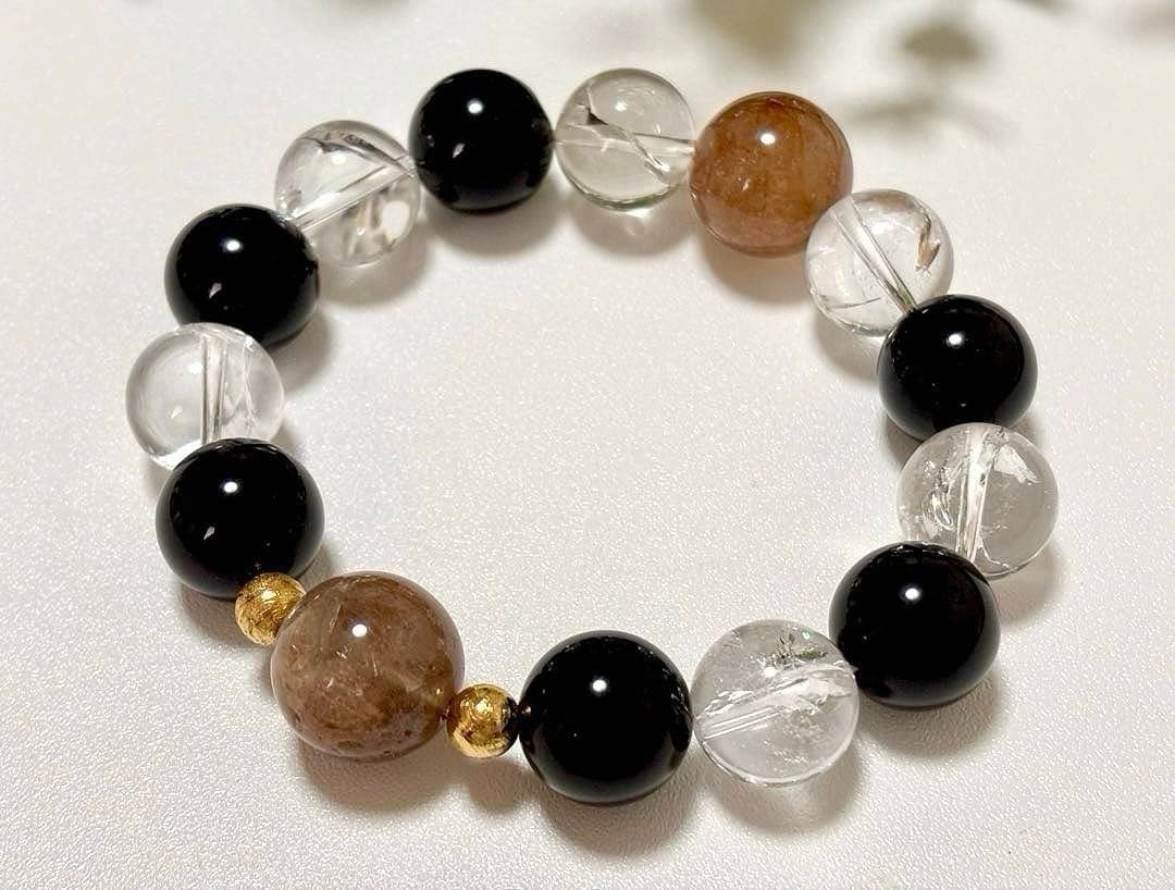 ちょこみんと　究極品質　オリジナルデザインの神大珠ブレス〜天照守護神14〜