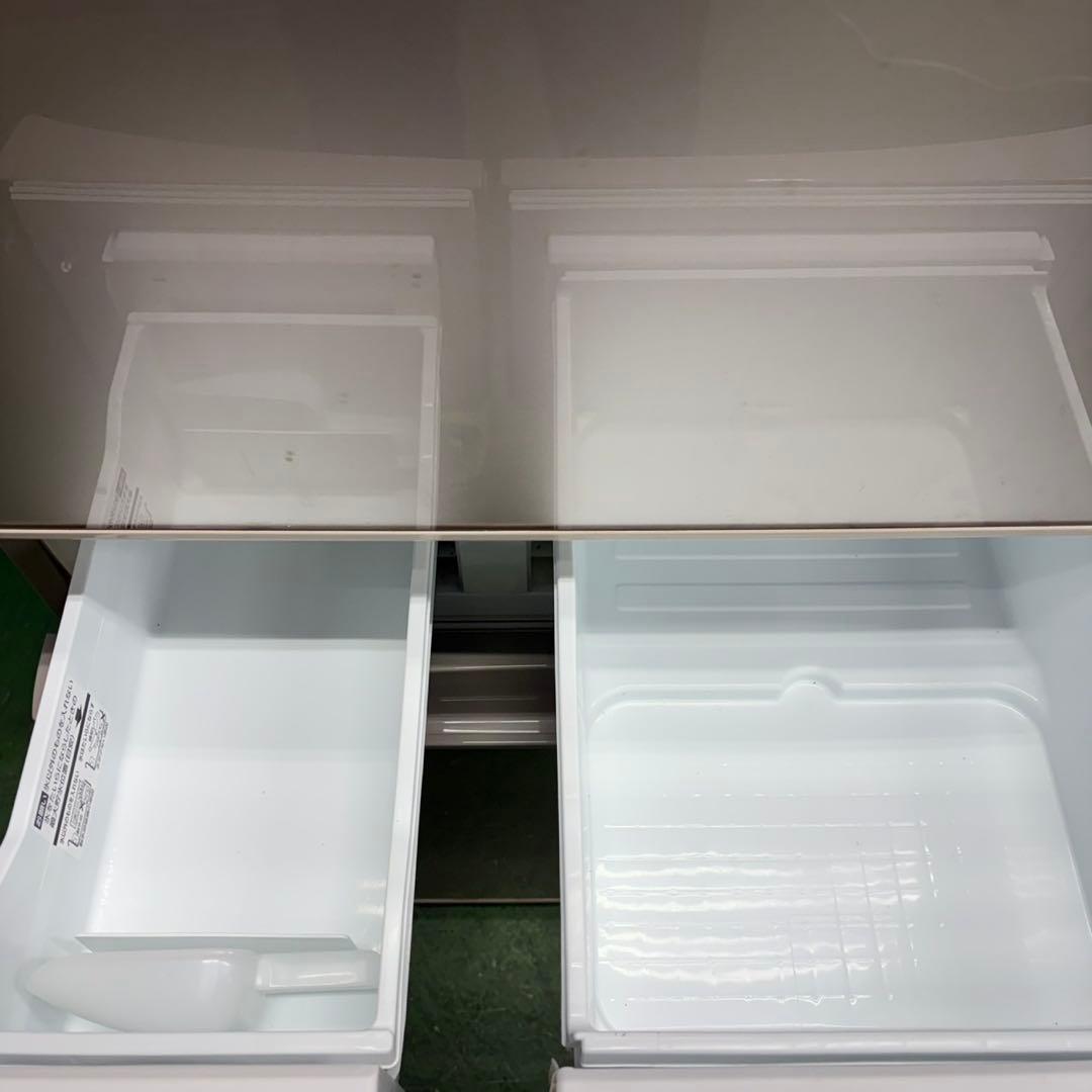 717 ガラスパネル大型冷蔵庫　400L強　小型　家庭用　自動製氷　左開き　綺麗