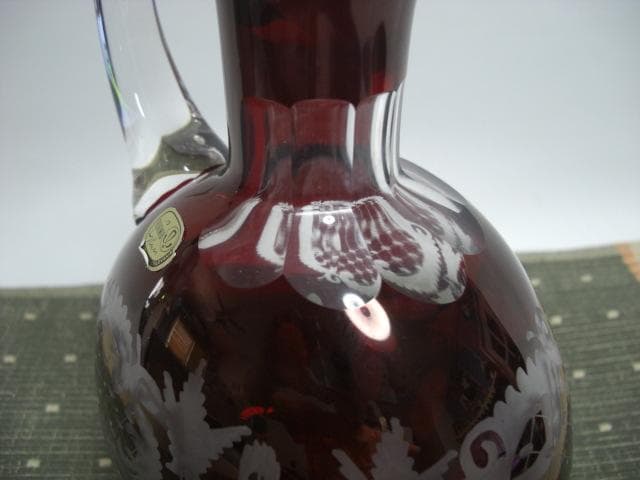 ◆BOHEMIA/ボヘミア EGERMANN GLASS デキャンタ◆未使用品◆