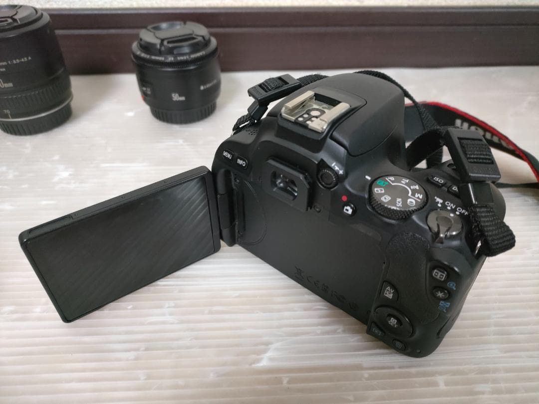 Canon 一眼レフカメラ EOS Kiss X9 レンズ3個＆取説＆SDカード