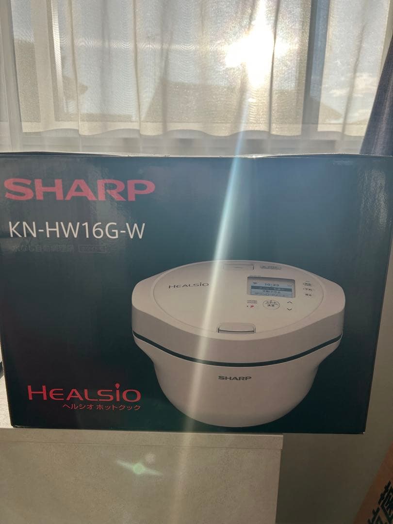 （新品未使用）SHARPヘルシオホットクックKN-HW16G-W電気圧力鍋