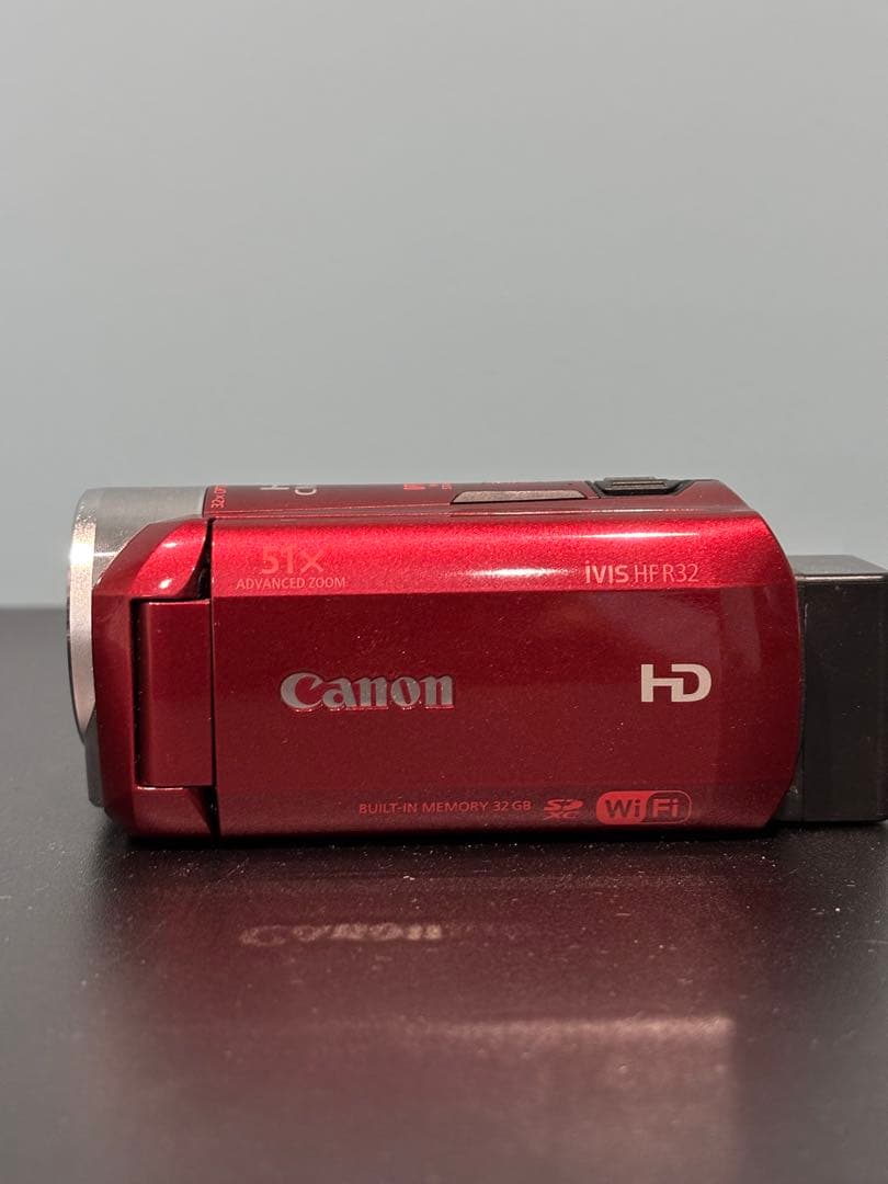 美品　Canon iVIS HF R32 レッド　元箱　付属品有り　キャノン