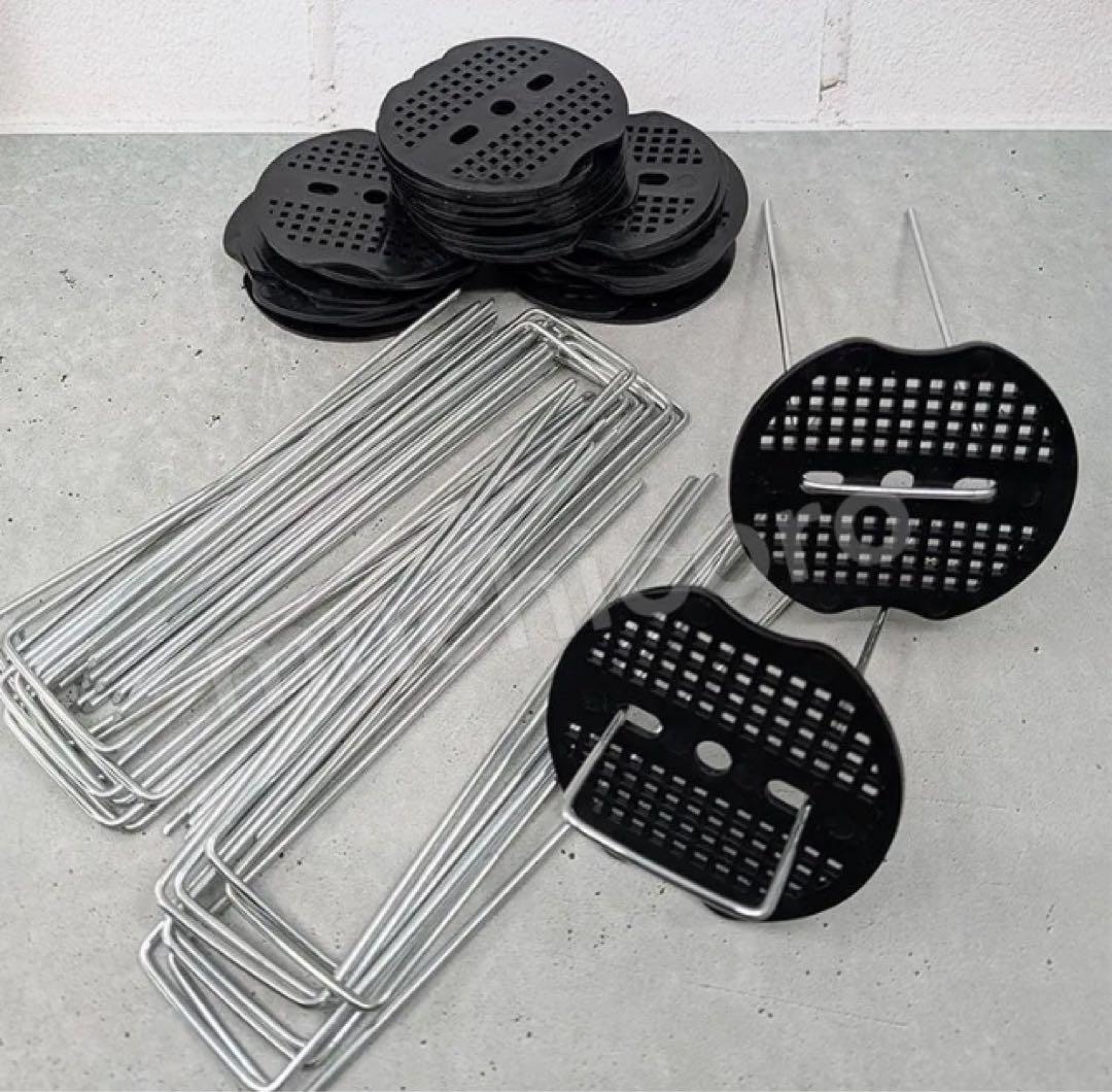 防草シート 耐久年数約8年 防雑草対策 シート 1m×50mUピン 100本付き