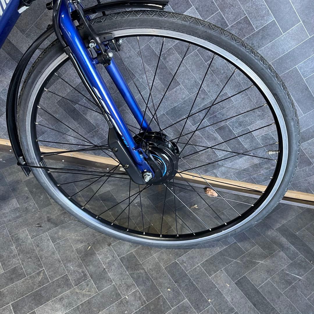 送料無料条件付 BRIDGESTONE 電動アシスト自転車 青バッテリーb200