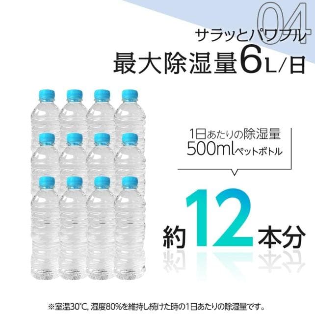 コンプレッサー式 パワフル除湿 強力除湿 大容量 自動停止 空気清浄機 小型