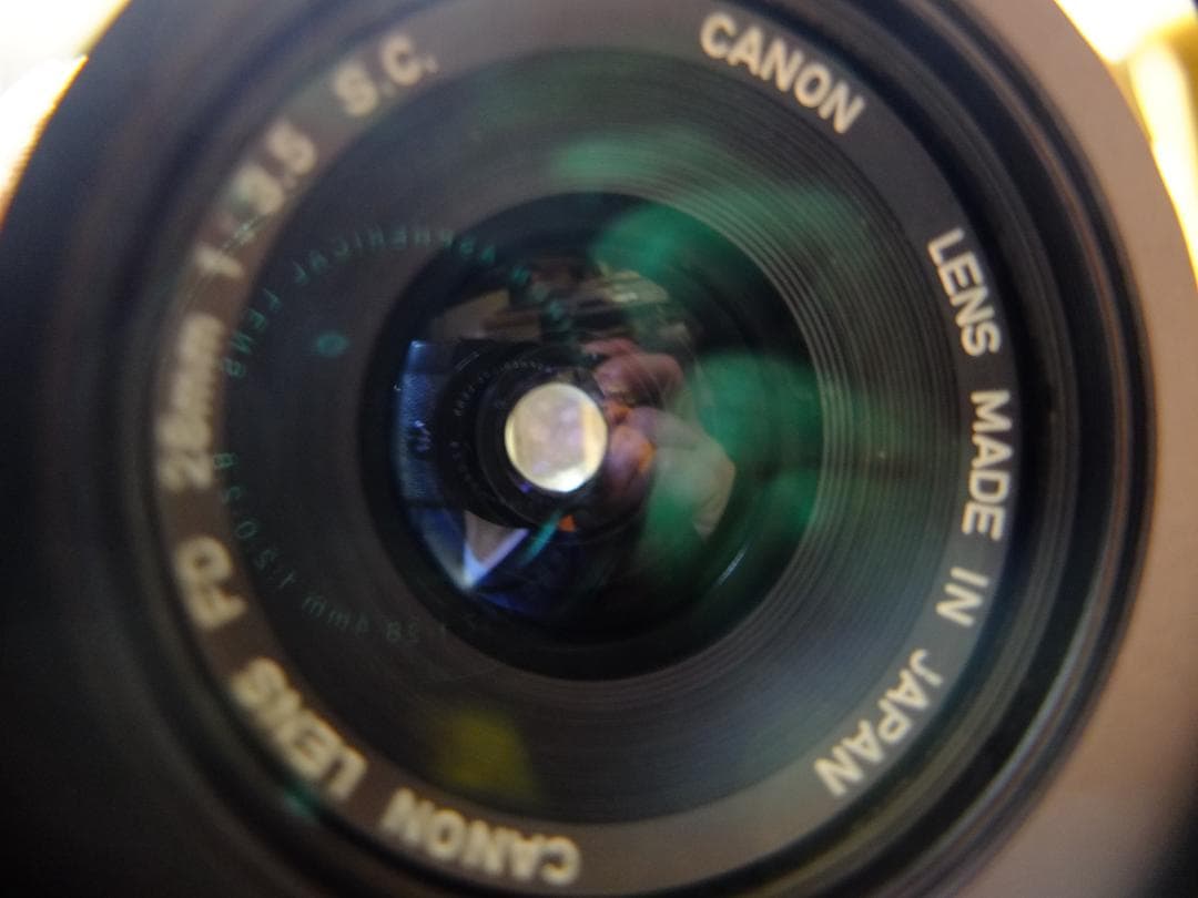 キャノンFTb前期型シルバー／FD28mmf3.5SC付【実写確認済整備品】