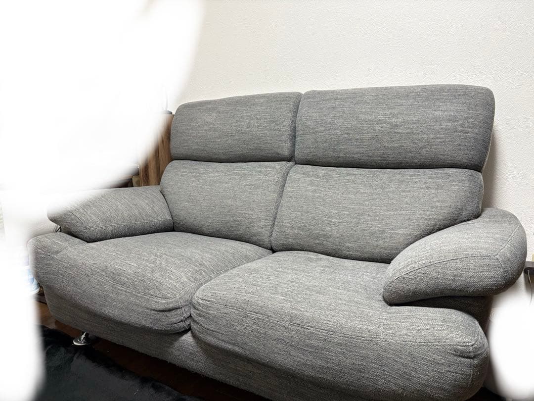 【ニトリ】NITORI 2人掛け布張りソファ