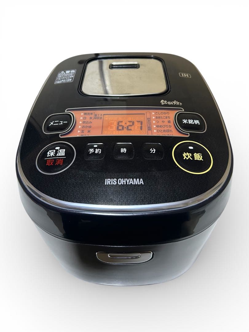 【美品】アイリスオーヤマ　IHジャー炊飯器　5.5号炊き　MRC-IG50-B
