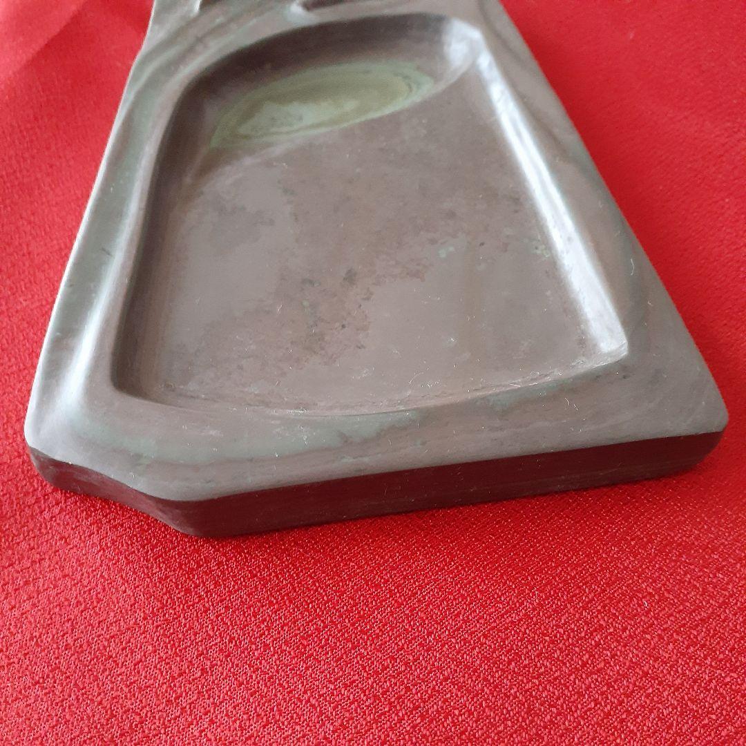 ❤️芸術の秋‼️韓国の硯　鯉の動きのあるやさしい彫刻が珍しいステキな硯