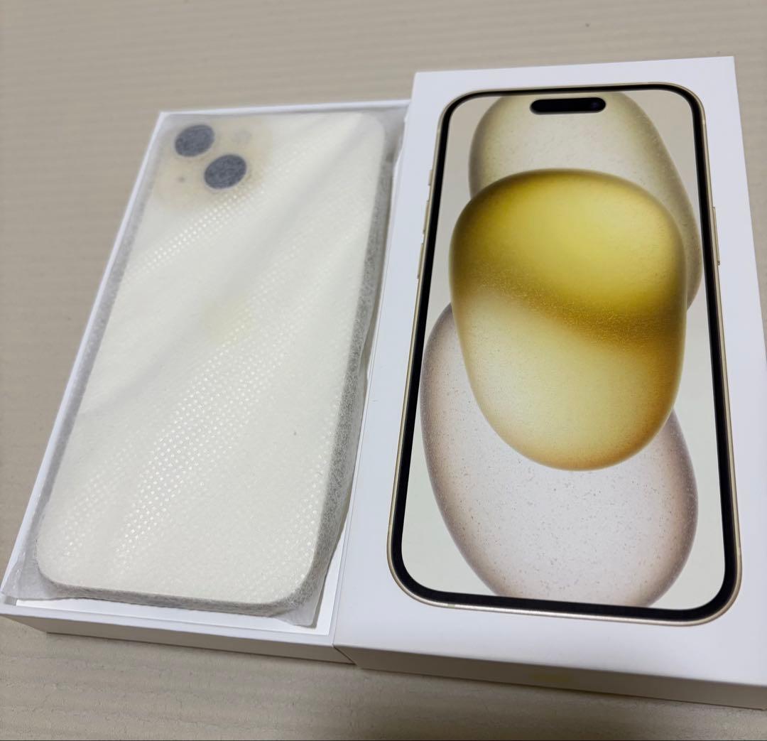iphone15 イエロー128GB SIMフリー