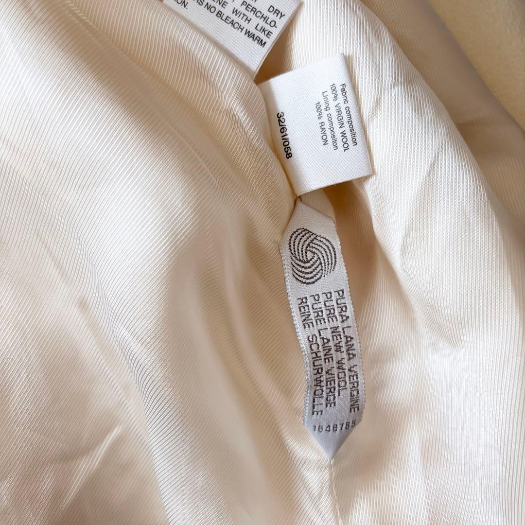 5520 希少✨ マックスマーラ ウールジャケット Pコート ホワイト 38