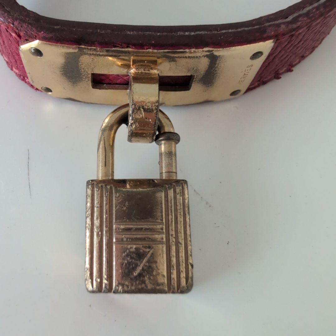 HERMES　エルメス　ペット用首輪　犬猫　レッド