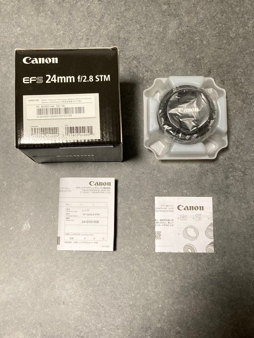 Canon EF-S 24mm F2.8 STM レンズ　即購入可