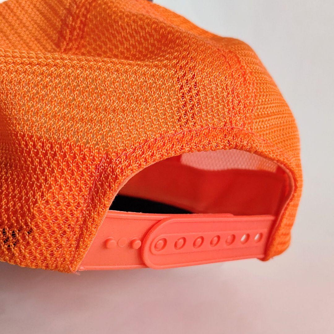 HYSTERIC GLAMOUR メッシュキャップ girl オレンジ×ネイビー