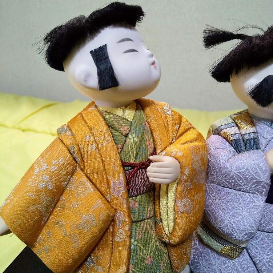 ☆希少品　金林真多呂 作　真多呂人形　木目込み　おしくらまんじゅう