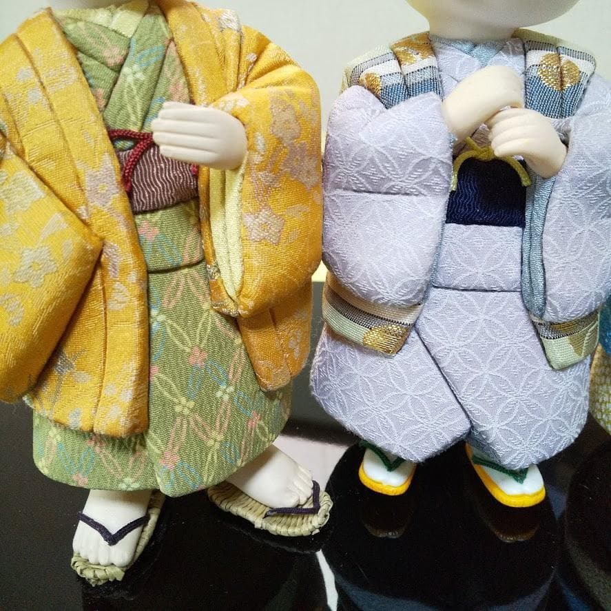 ☆希少品　金林真多呂 作　真多呂人形　木目込み　おしくらまんじゅう