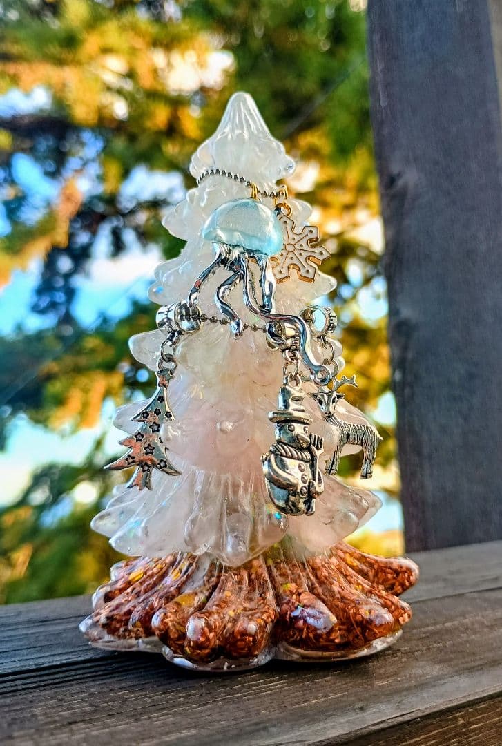 WHITE⭐️Xmasツリー⭐️オルゴナイト❤きらっとさま♥専用