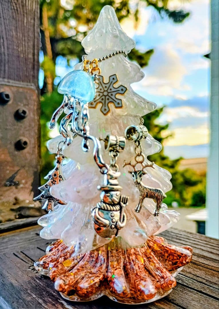 WHITE⭐️Xmasツリー⭐️オルゴナイト❤きらっとさま♥専用