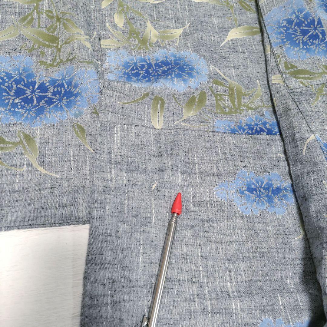 竺仙　浴衣　紬ゆかた　綿紬