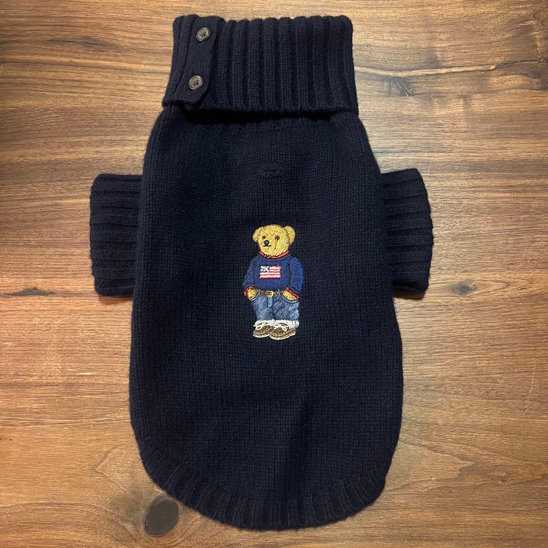 試着のみ ラルフローレン ベアウールカシミヤ ドッグセーター